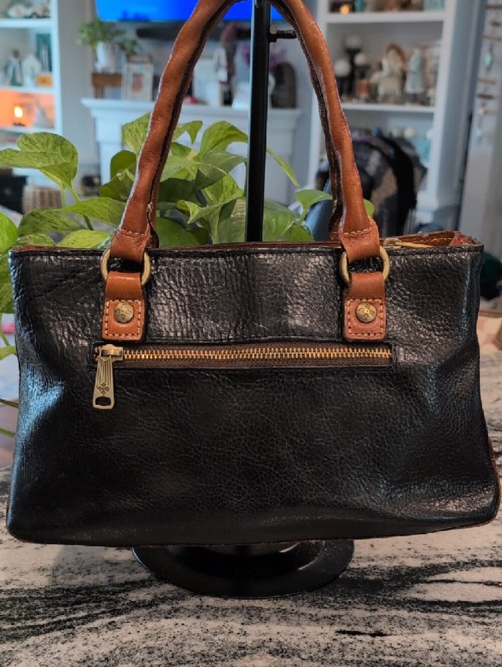 Patricia Nash Angelin Black Floral Embroidered Satchel & Large Wristlet - RARE - Picture 5 of 10